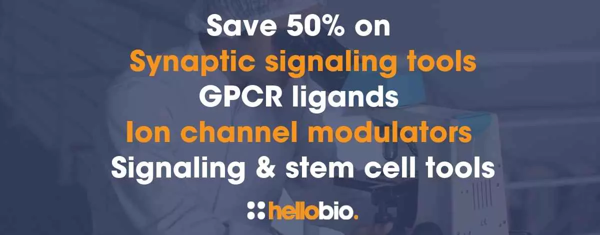 Save 50% on synaptic signaling tools, GPCR ligands, ion channel modulators, signaling & stem cell tools