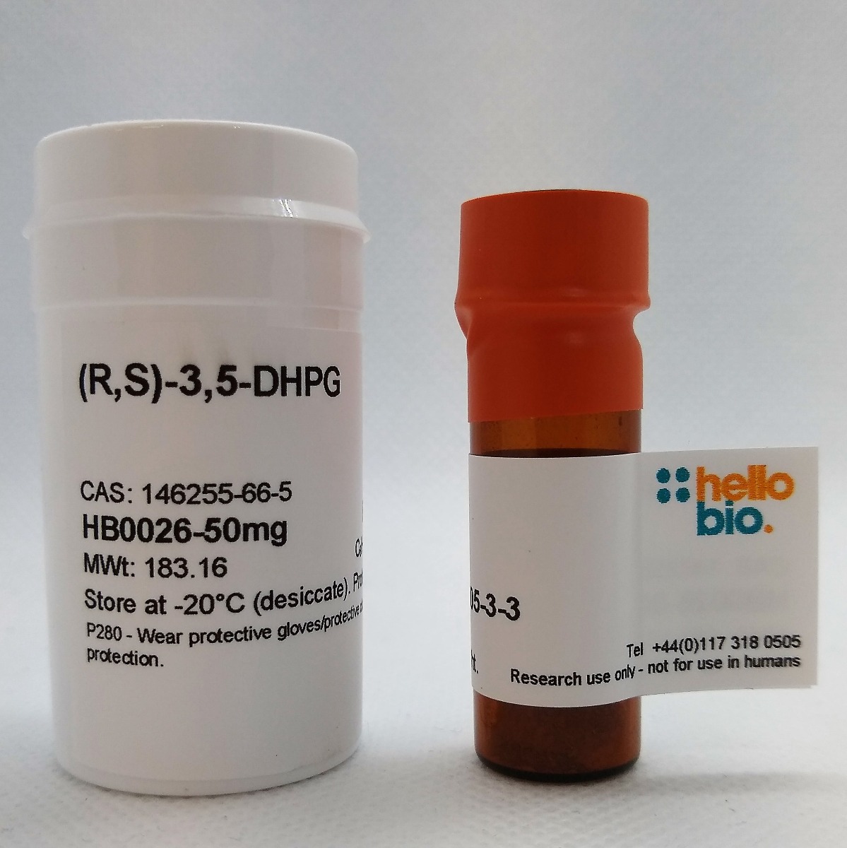 (R,S)-3,5-DHPG product vial image | Hello Bio