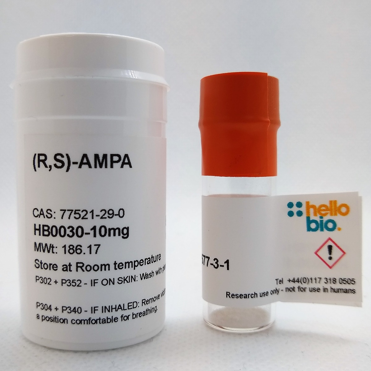 (R,S)-AMPA product vial image | Hello Bio