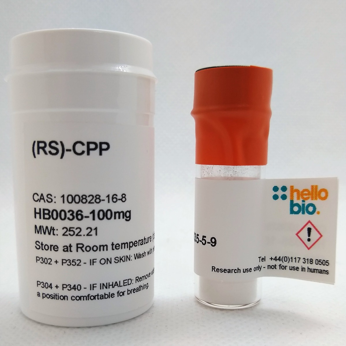 (RS)-CPP product vial image | Hello Bio