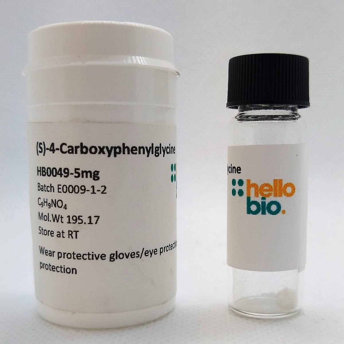 (S)-4-Carboxyphenylglycine product vial image | Hello Bio