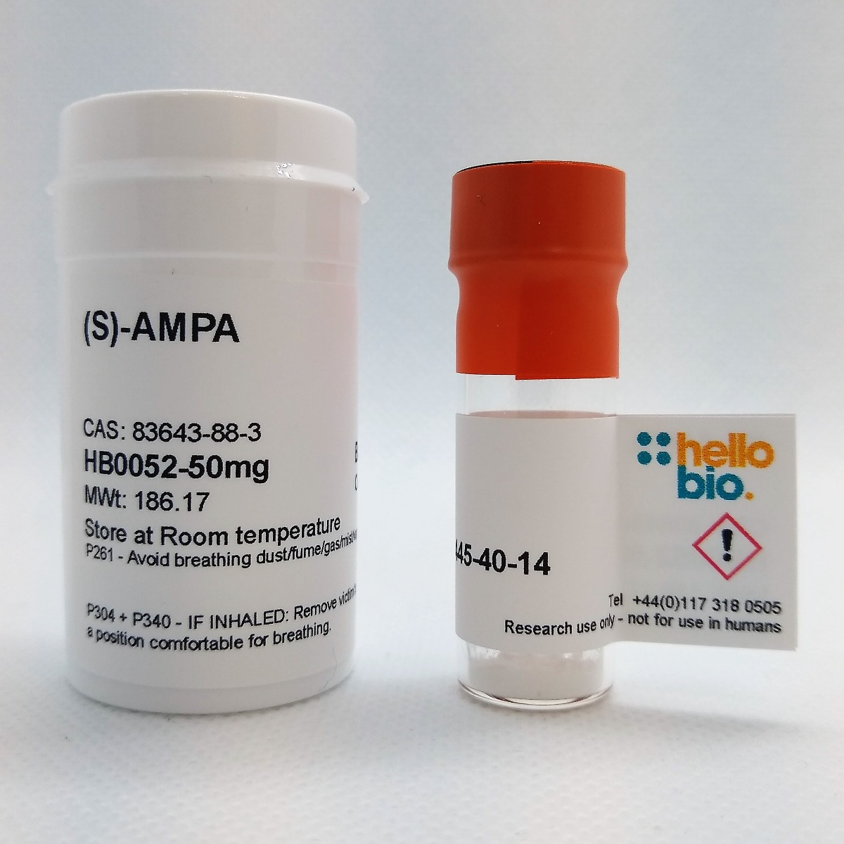 (S)-AMPA product vial image | Hello Bio