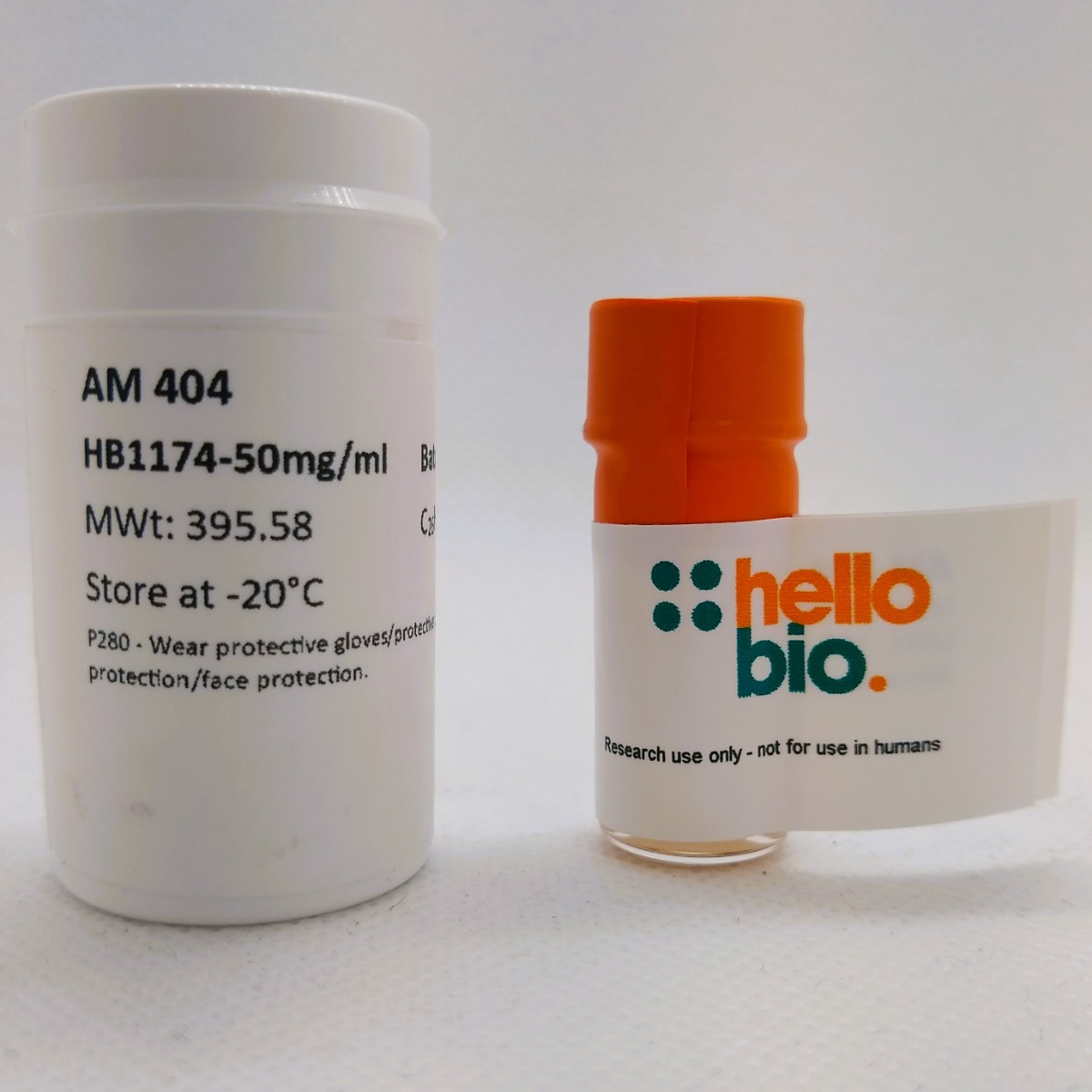AM 404 product vial image | Hello Bio