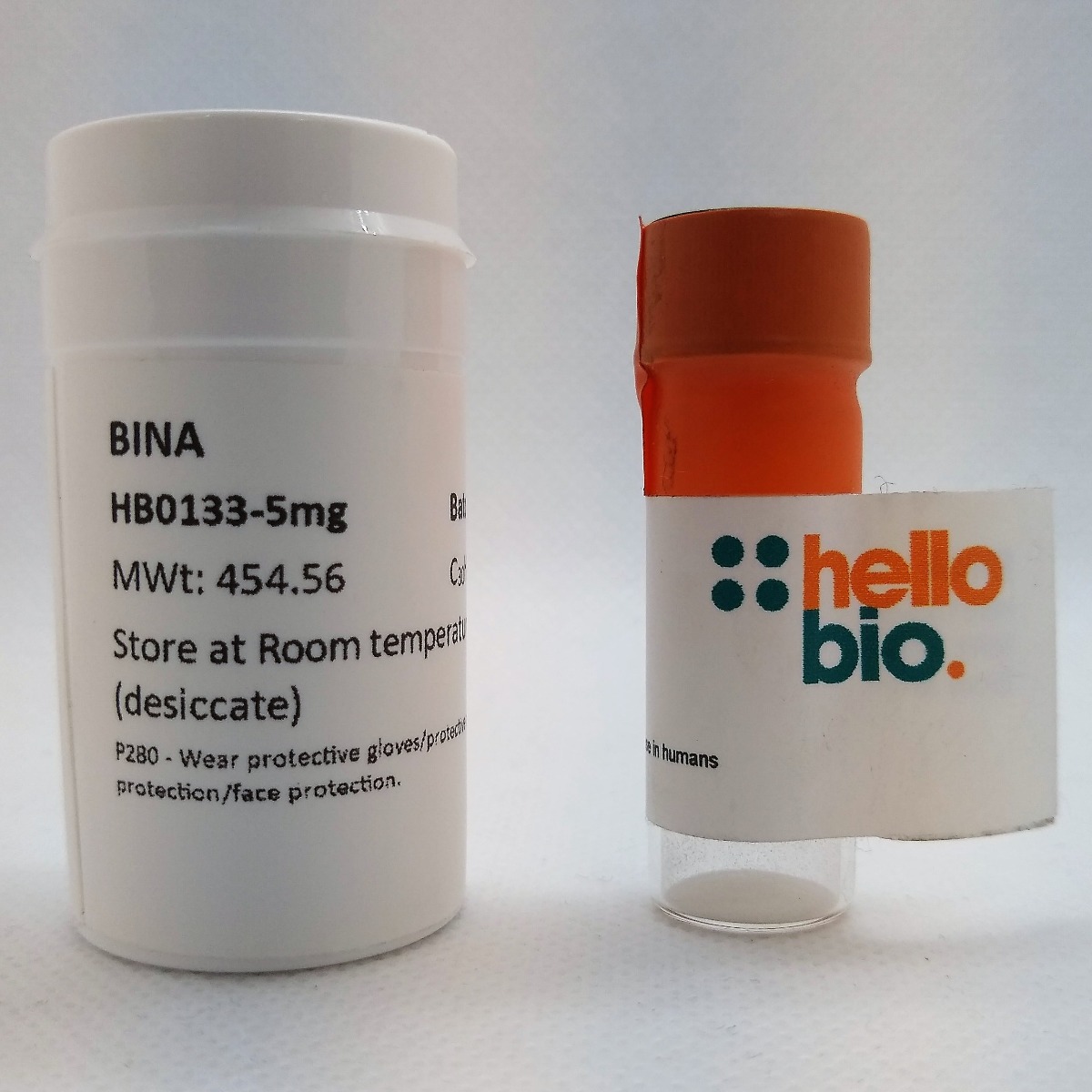 BINA product vial image | Hello Bio