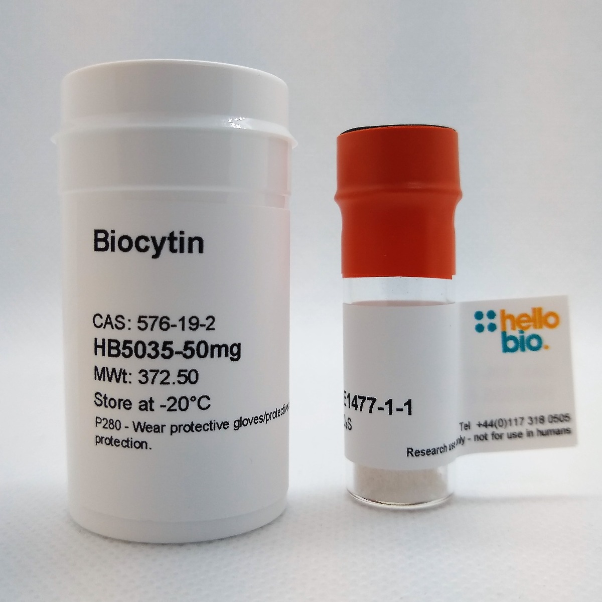 Biocytin product vial image | Hello Bio