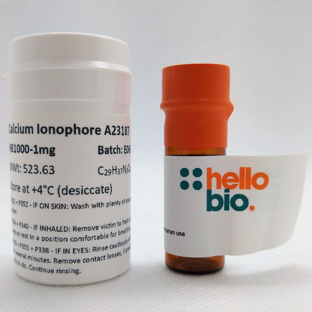 Calcium Ionophore A23187 product vial image | Hello Bio