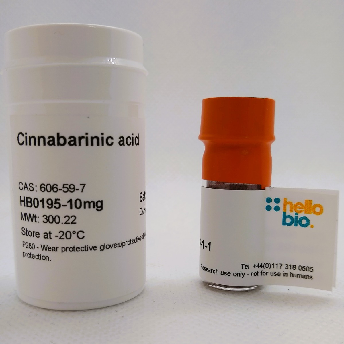 Cinnabarinic acid product vial image | Hello Bio