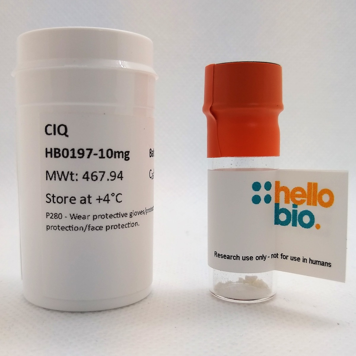 CIQ product vial image | Hello Bio
