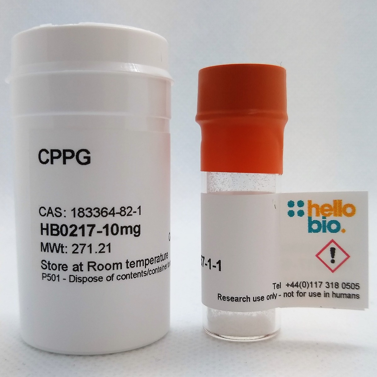 CPPG product vial image | Hello Bio