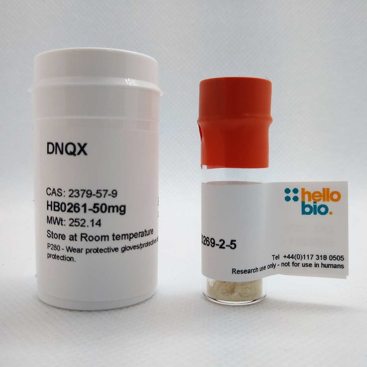 DNQX product vial image | Hello Bio