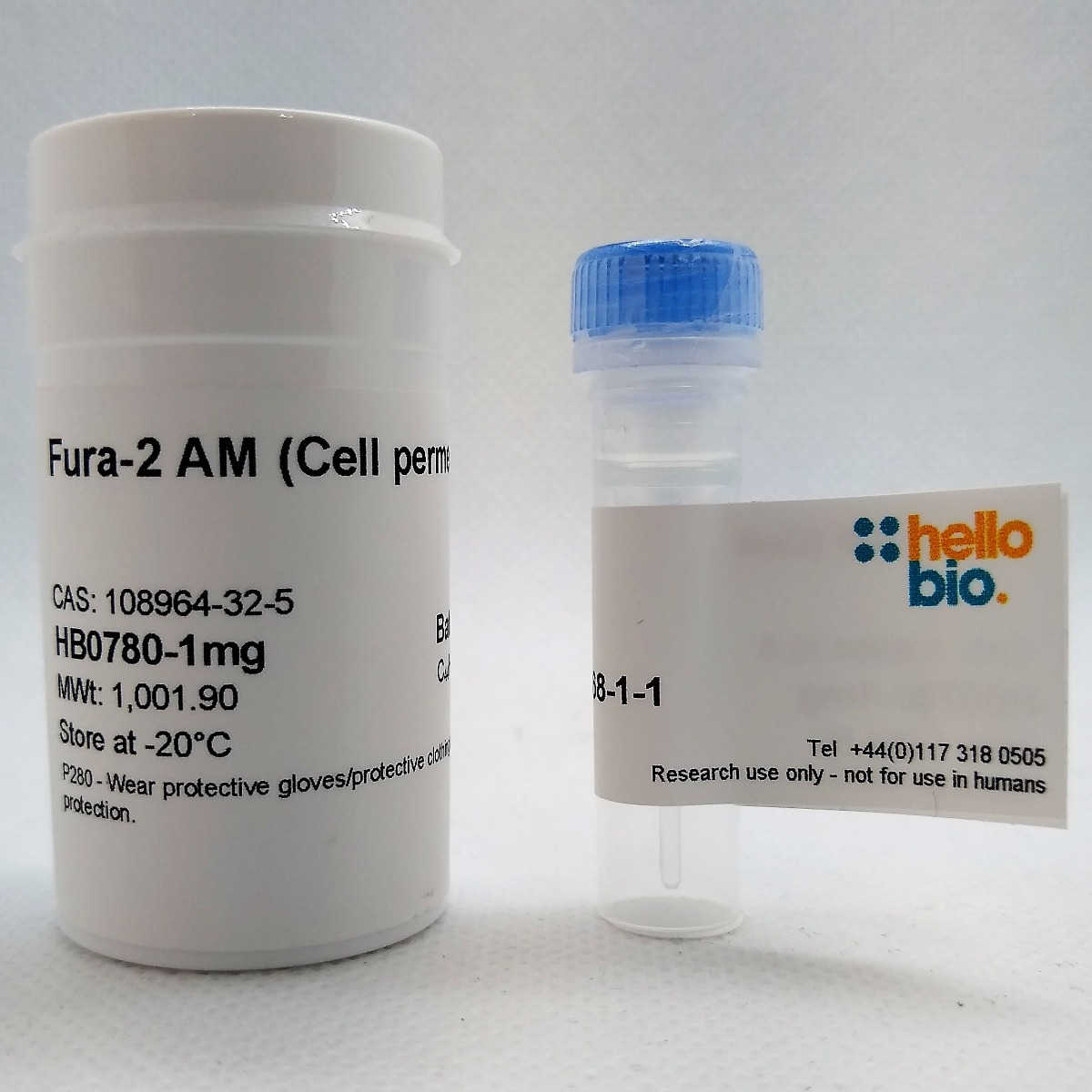 Fura-2 AM (Cell permeant) product vial image | Hello Bio