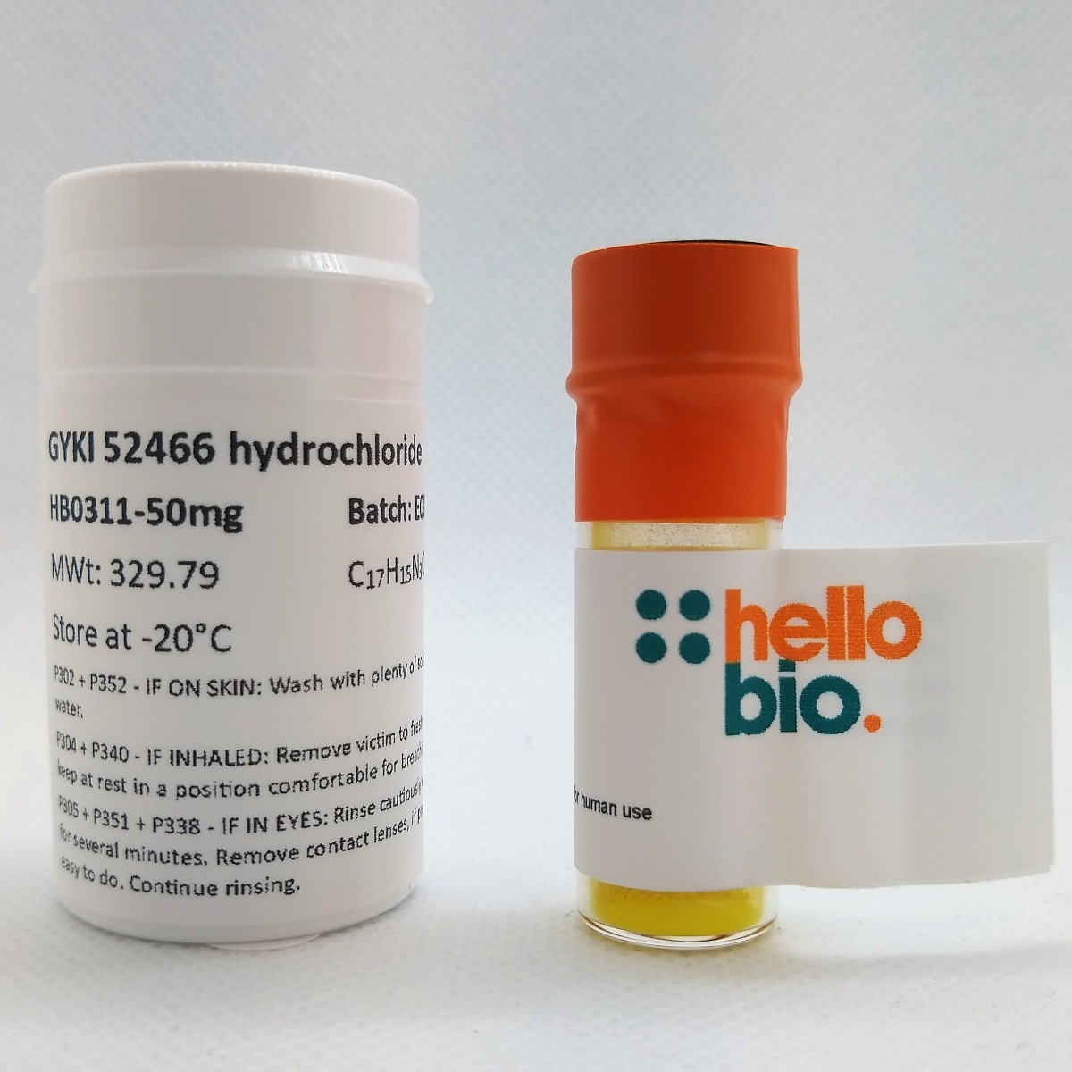 GYKI 52466 hydrochloride product vial image | Hello Bio