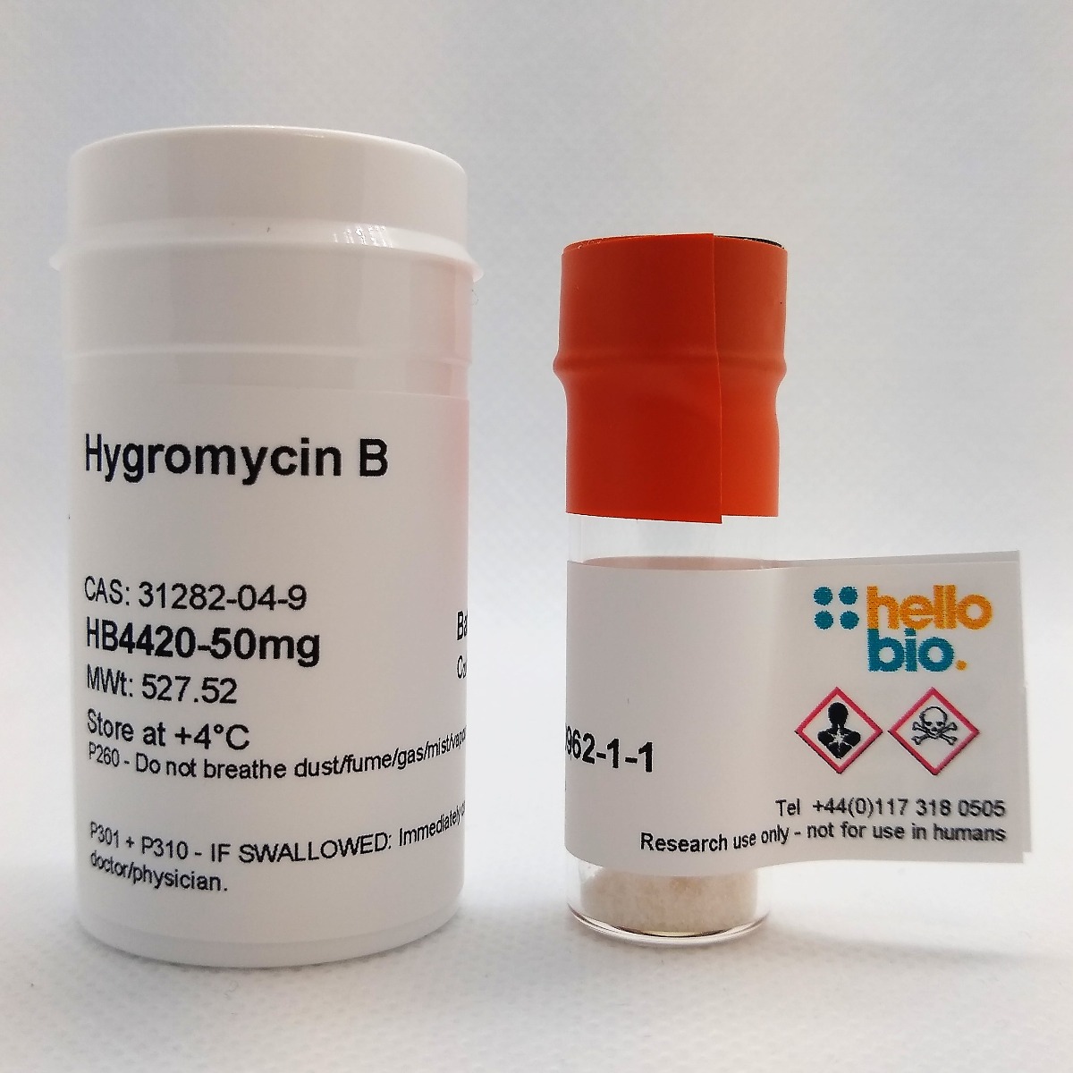Hygromycin B product vial image | Hello Bio