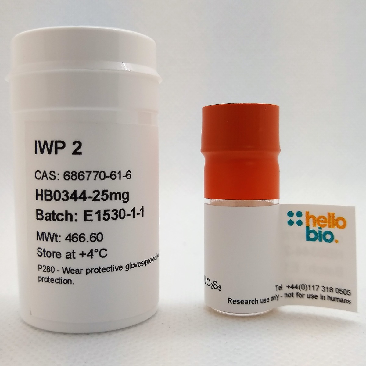 IWP 2 product vial image | Hello Bio