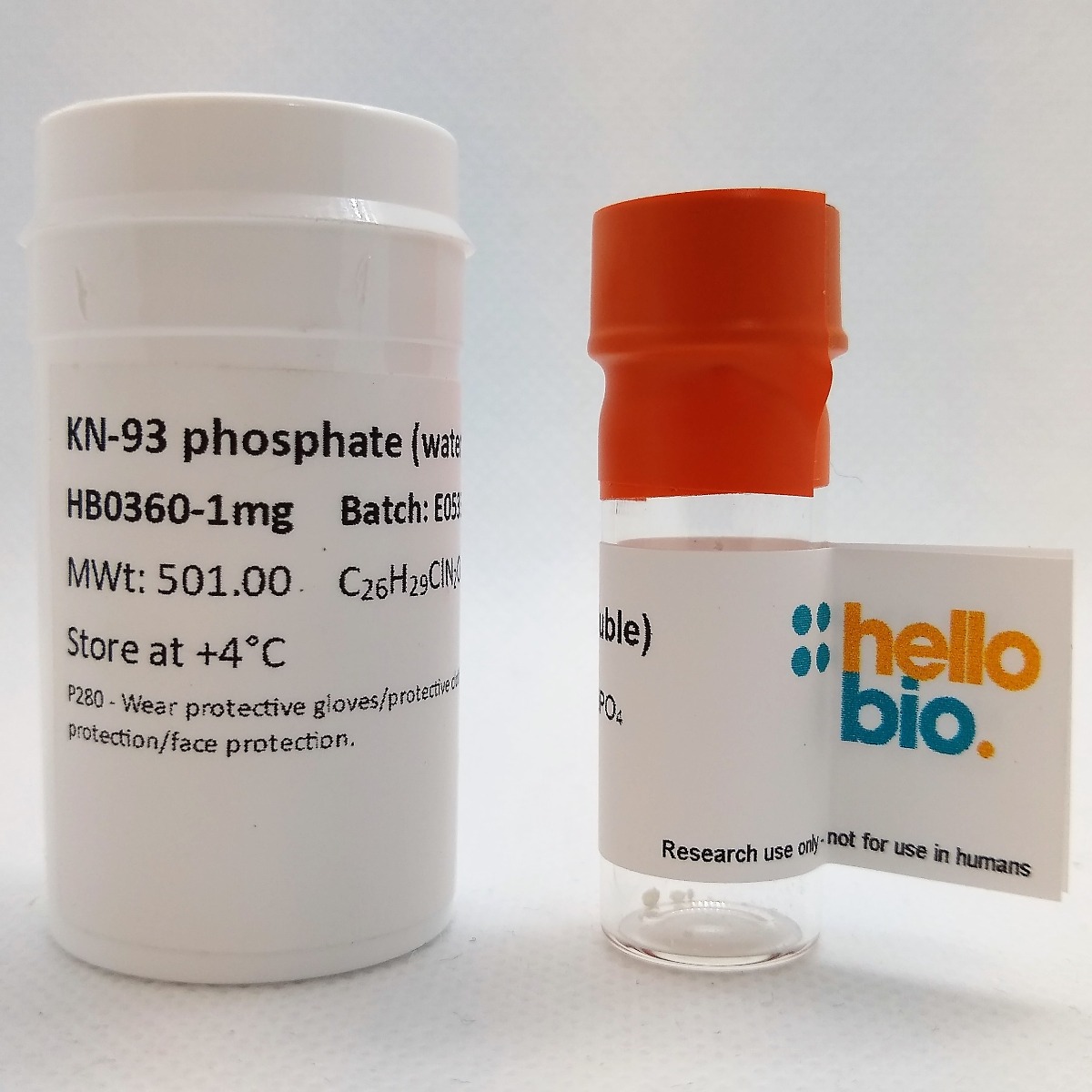 KN-93 phosphate (water soluble) product vial image | Hello Bio