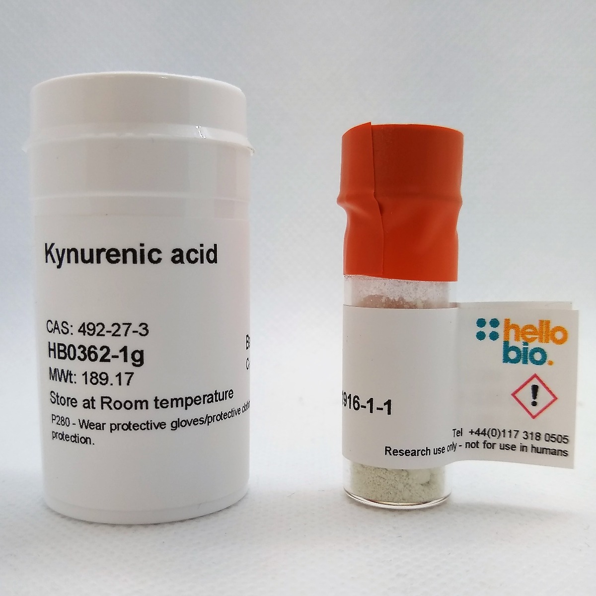 Kynurenic acid product vial image | Hello Bio