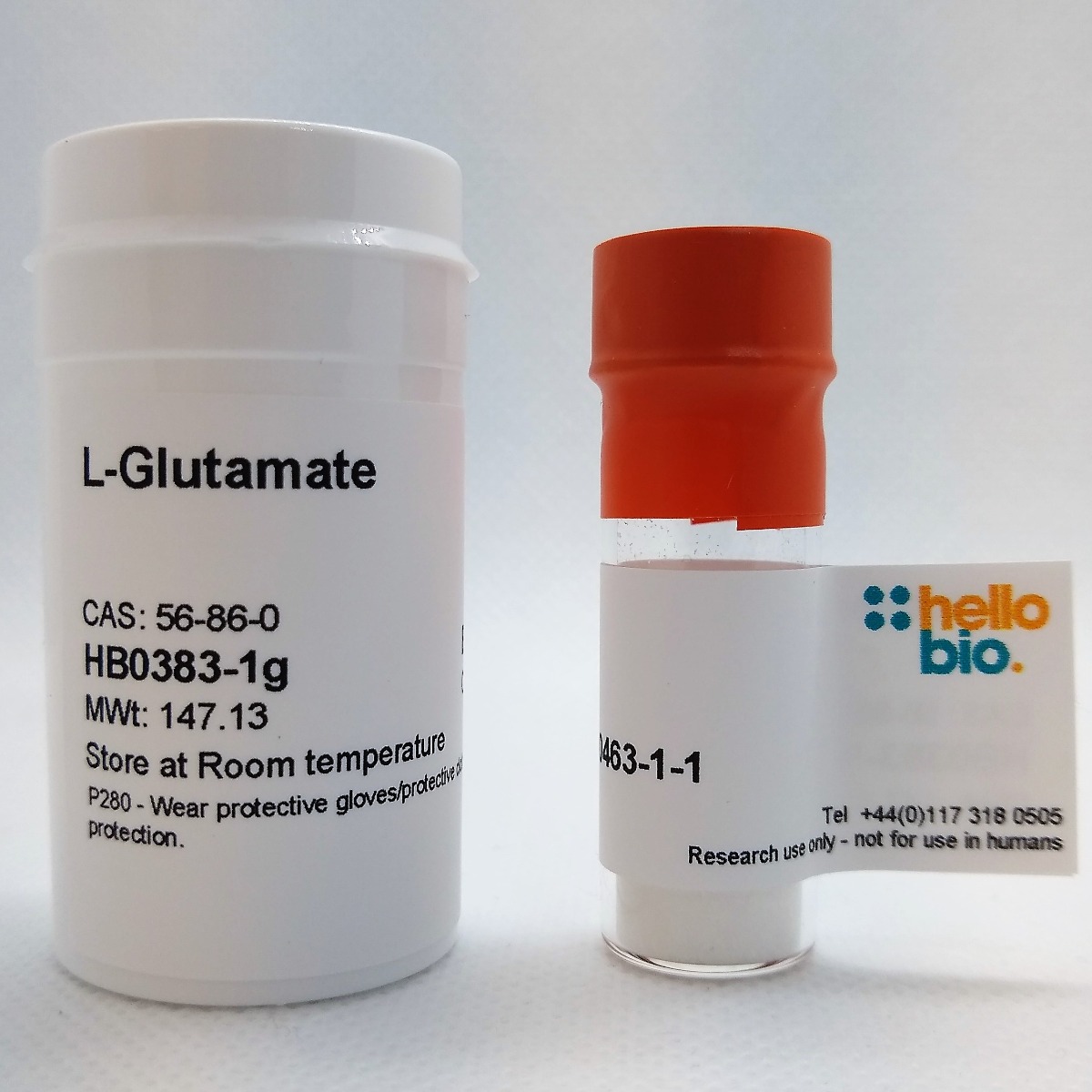 L-Glutamate product vial image | Hello Bio