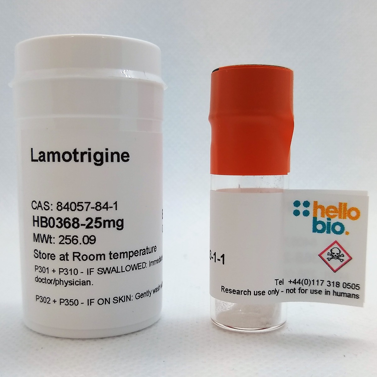 Lamotrigine product vial image | Hello Bio