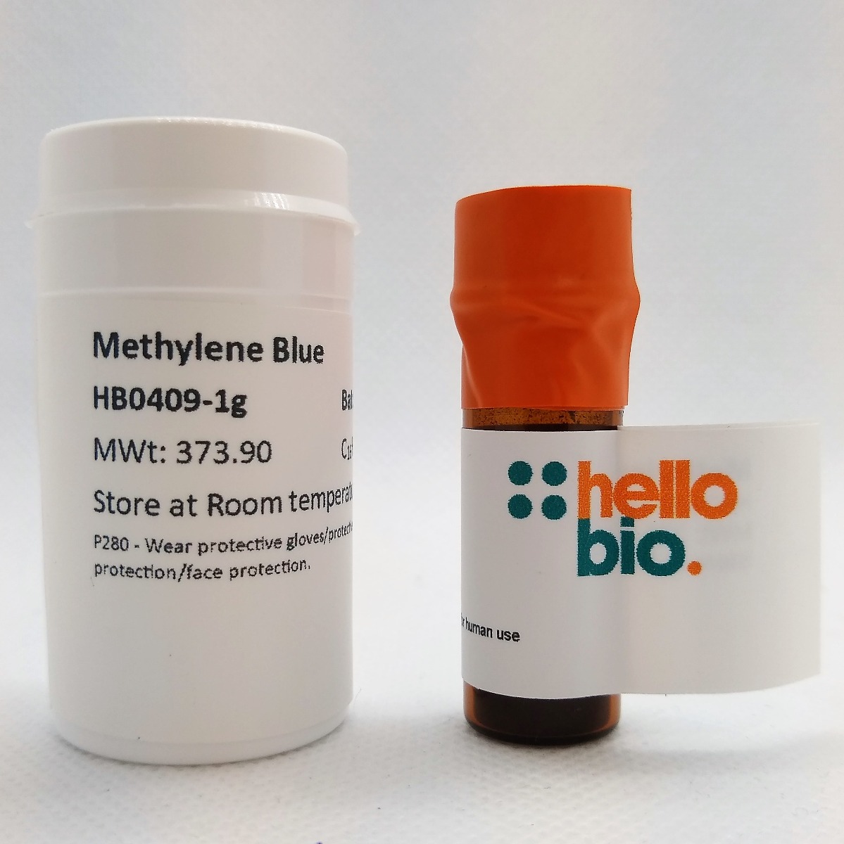Methylene Blue product vial image | Hello Bio