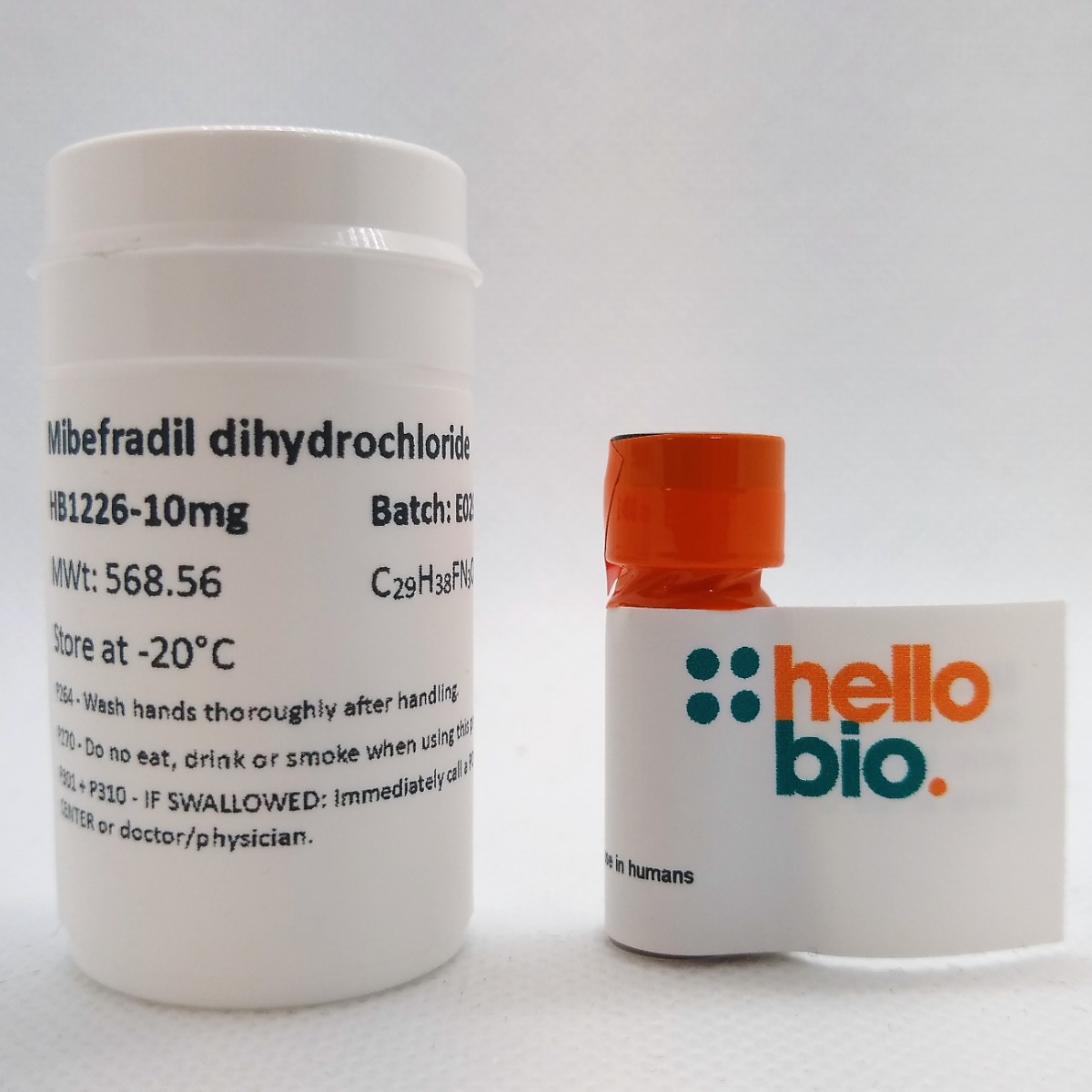 Mibefradil dihydrochloride product vial image | Hello Bio