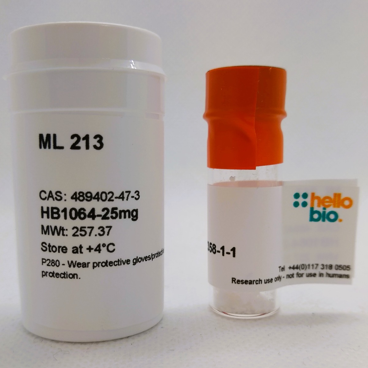 ML 213 product vial image | Hello Bio