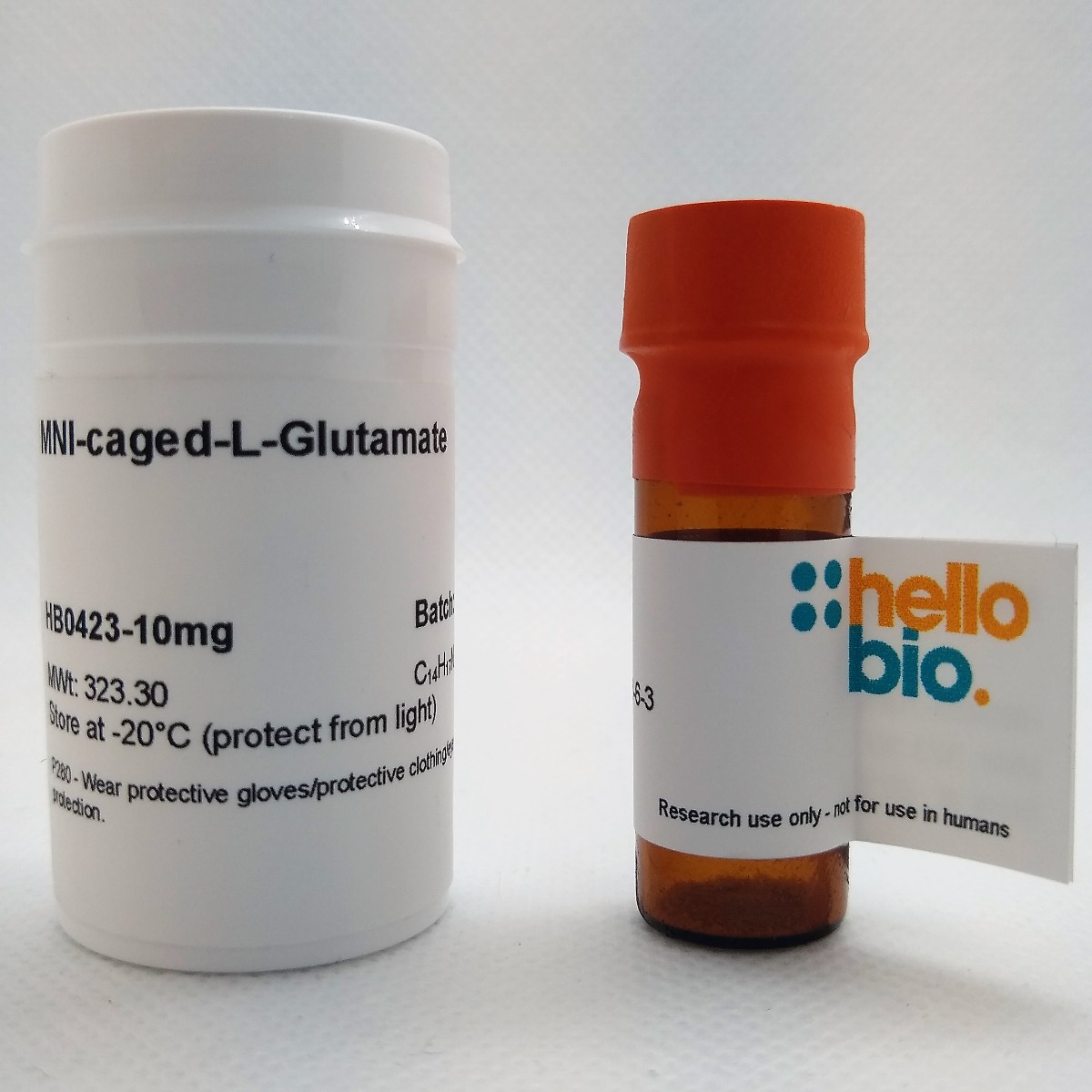 MNI-caged-L-Glutamate product vial image | Hello Bio