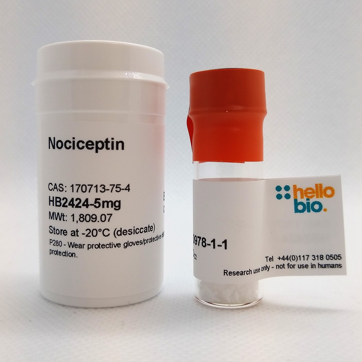 Nociceptin product vial image | Hello Bio