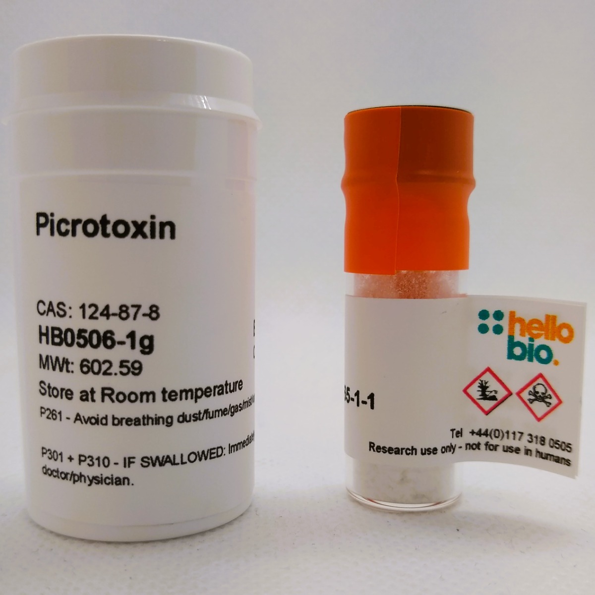 Picrotoxin product vial image | Hello Bio