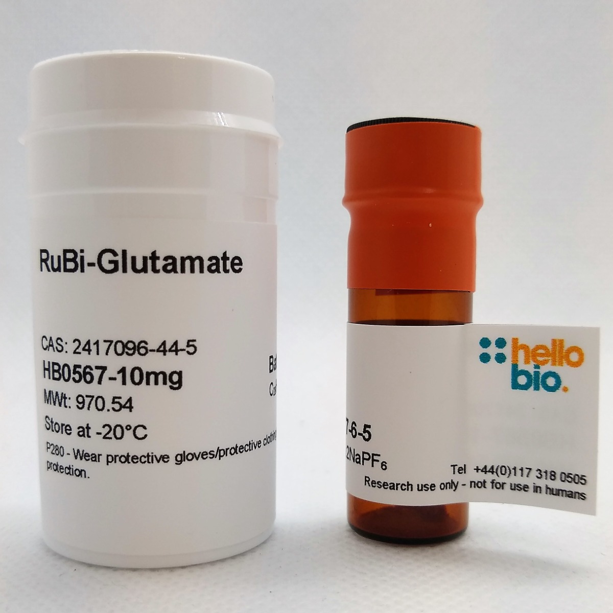 RuBi-Glutamate product vial image | Hello Bio