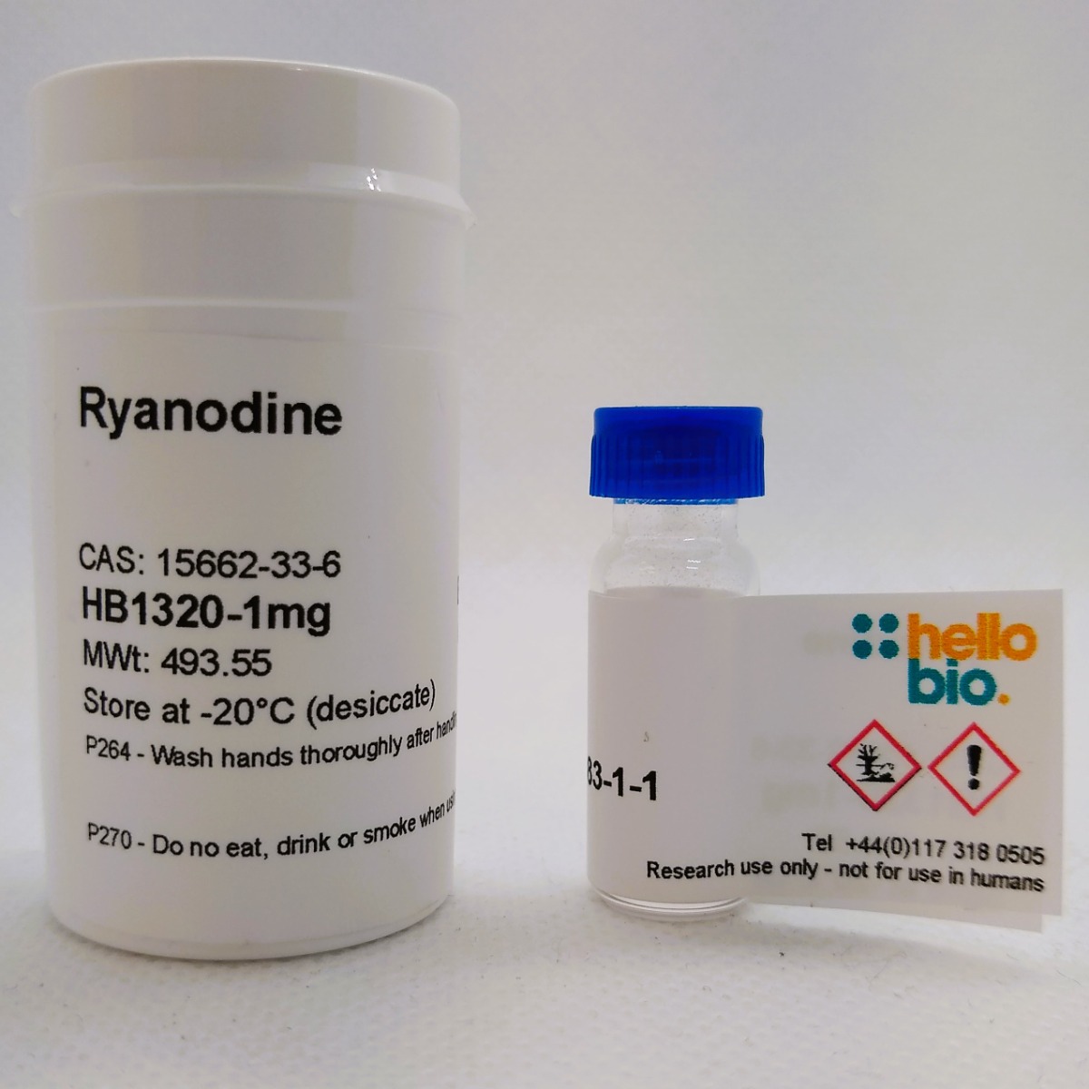 Ryanodine product vial image | Hello Bio