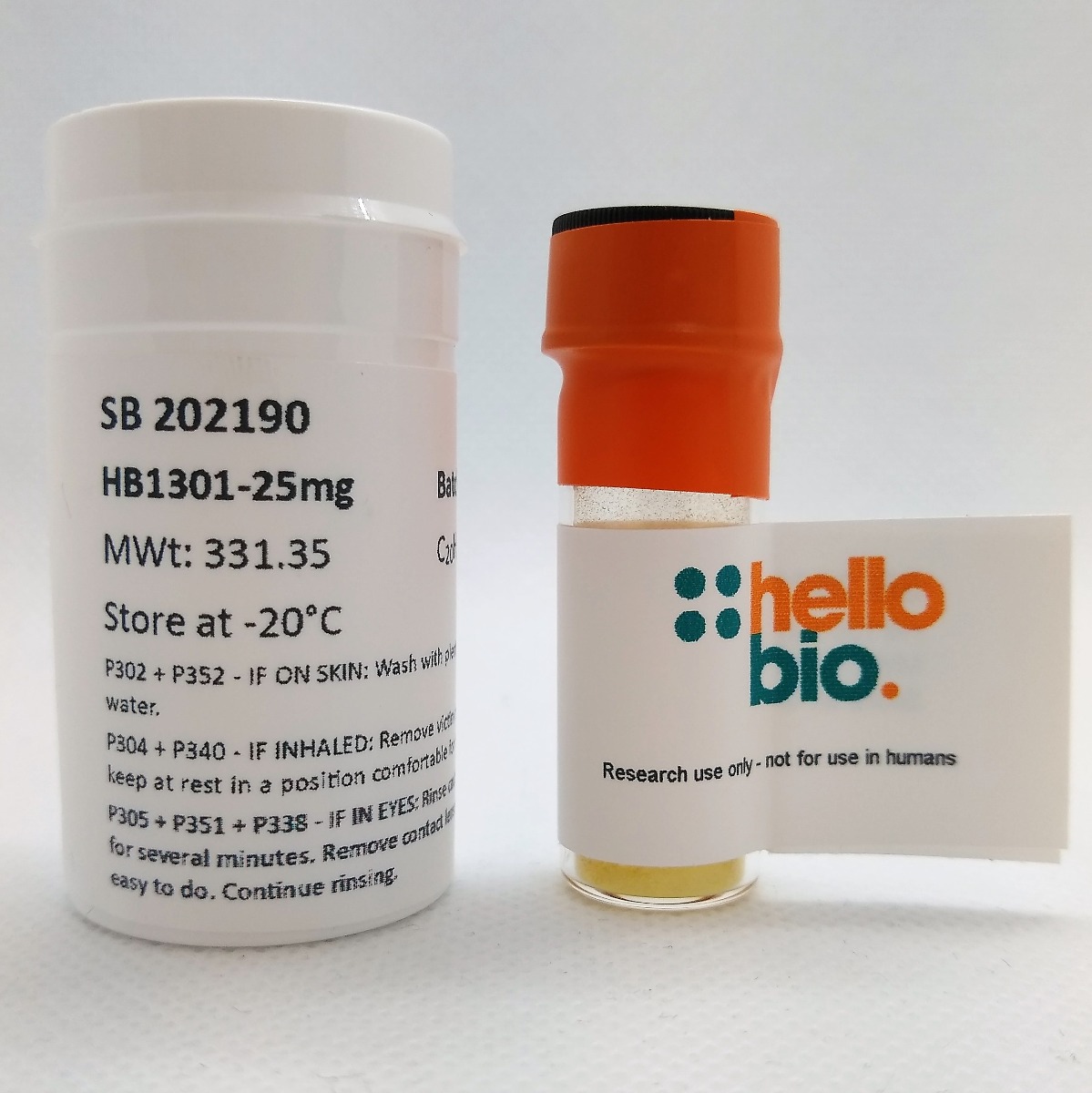 SB 202190 product vial image | Hello Bio