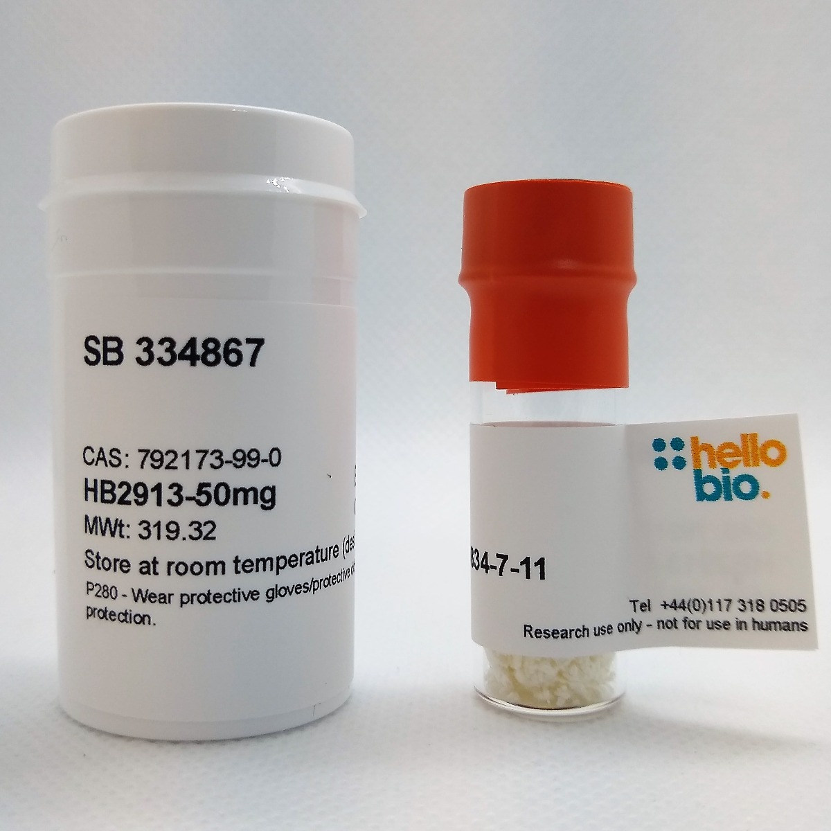 SB 334867 product vial image | Hello Bio