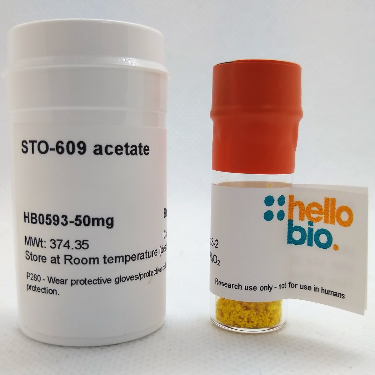 STO-609 acetate product vial image | Hello Bio