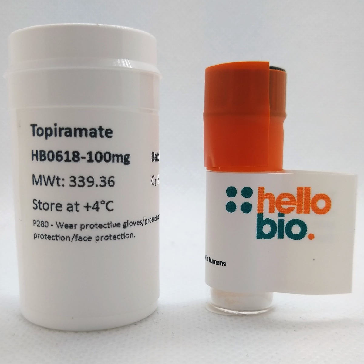 Topiramate product vial image | Hello Bio