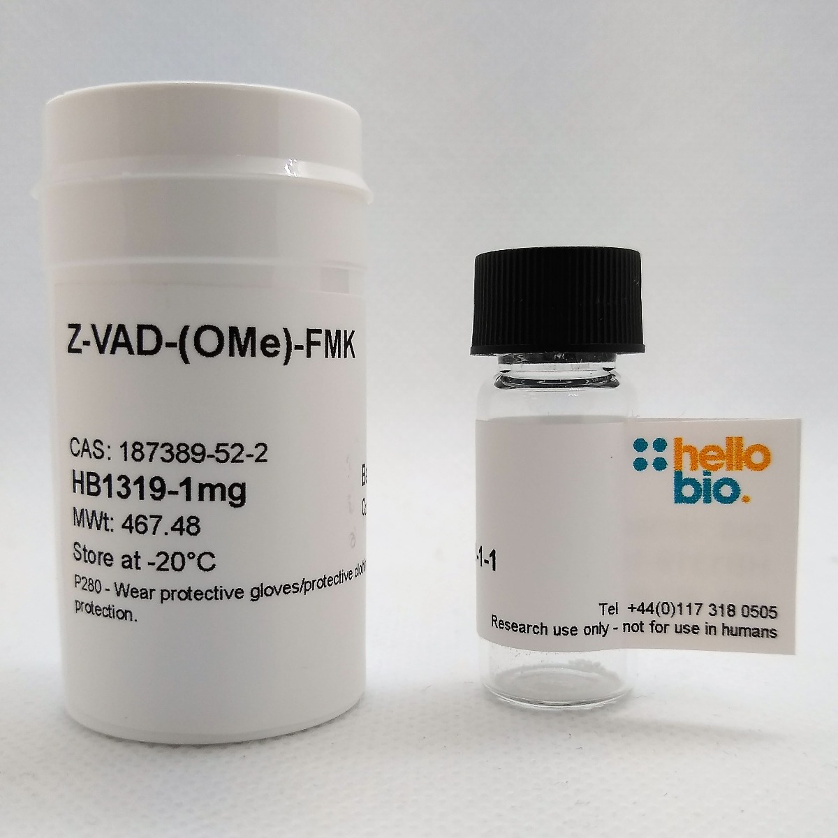 Z-VAD-(OMe)-FMK product vial image | Hello Bio