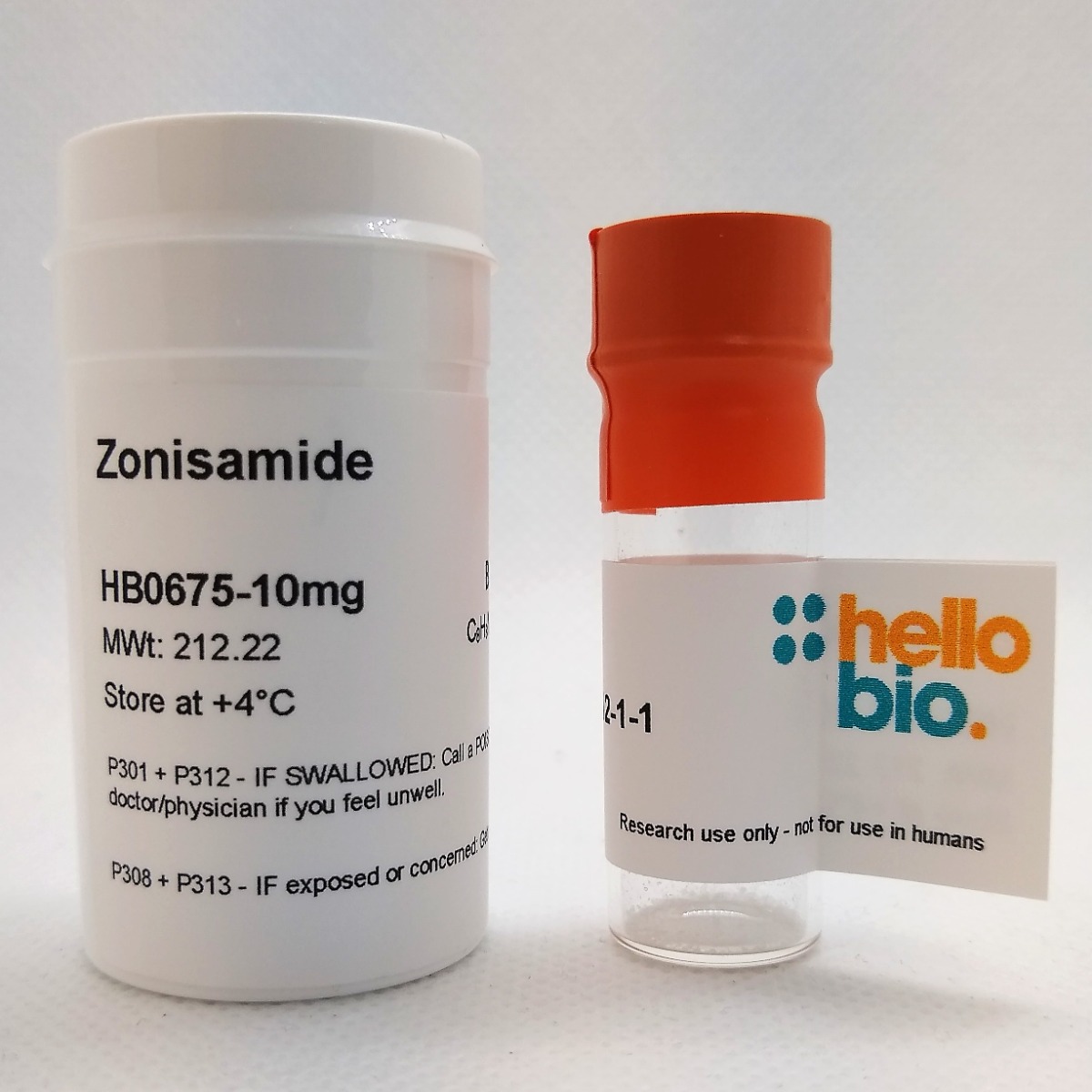 Zonisamide product vial image | Hello Bio