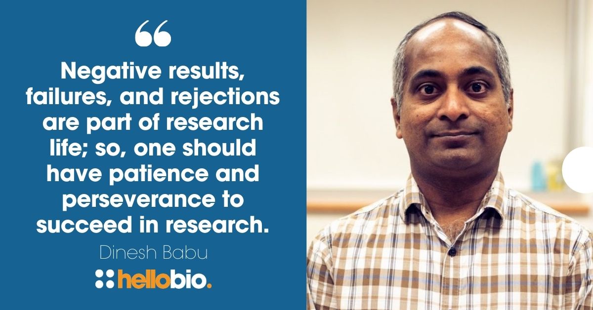 Meet Our Lab Heroes Awards™ 2021 Winners: Dinesh Babu